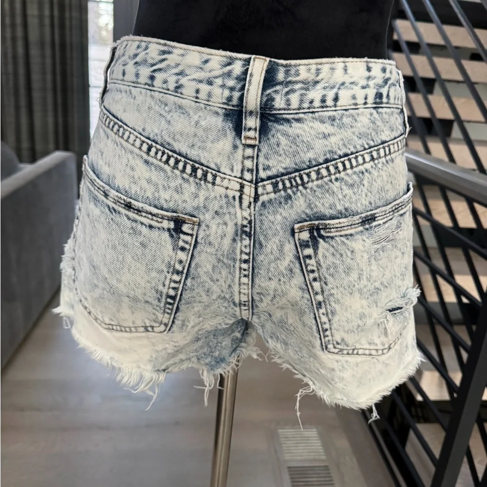 Distressed Denim Women Shorts size S